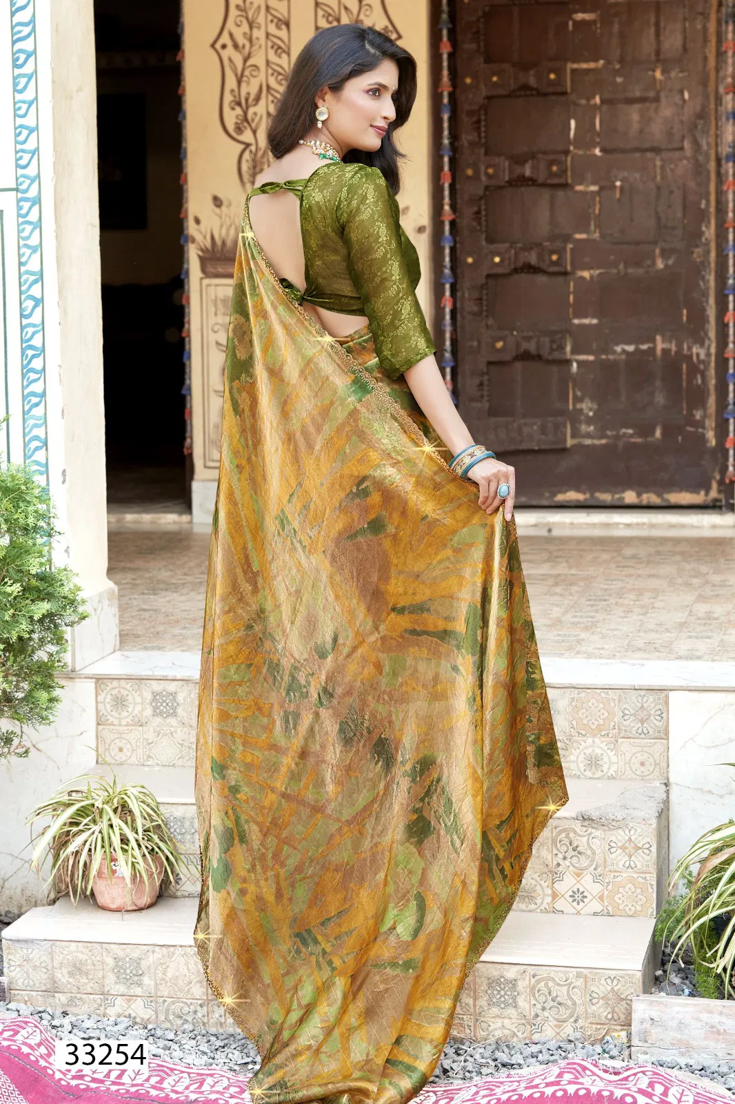 Karuna Vol 9 By Vallabhi Chiffon Printed Wholesale Saree Suppliers In Mumbai